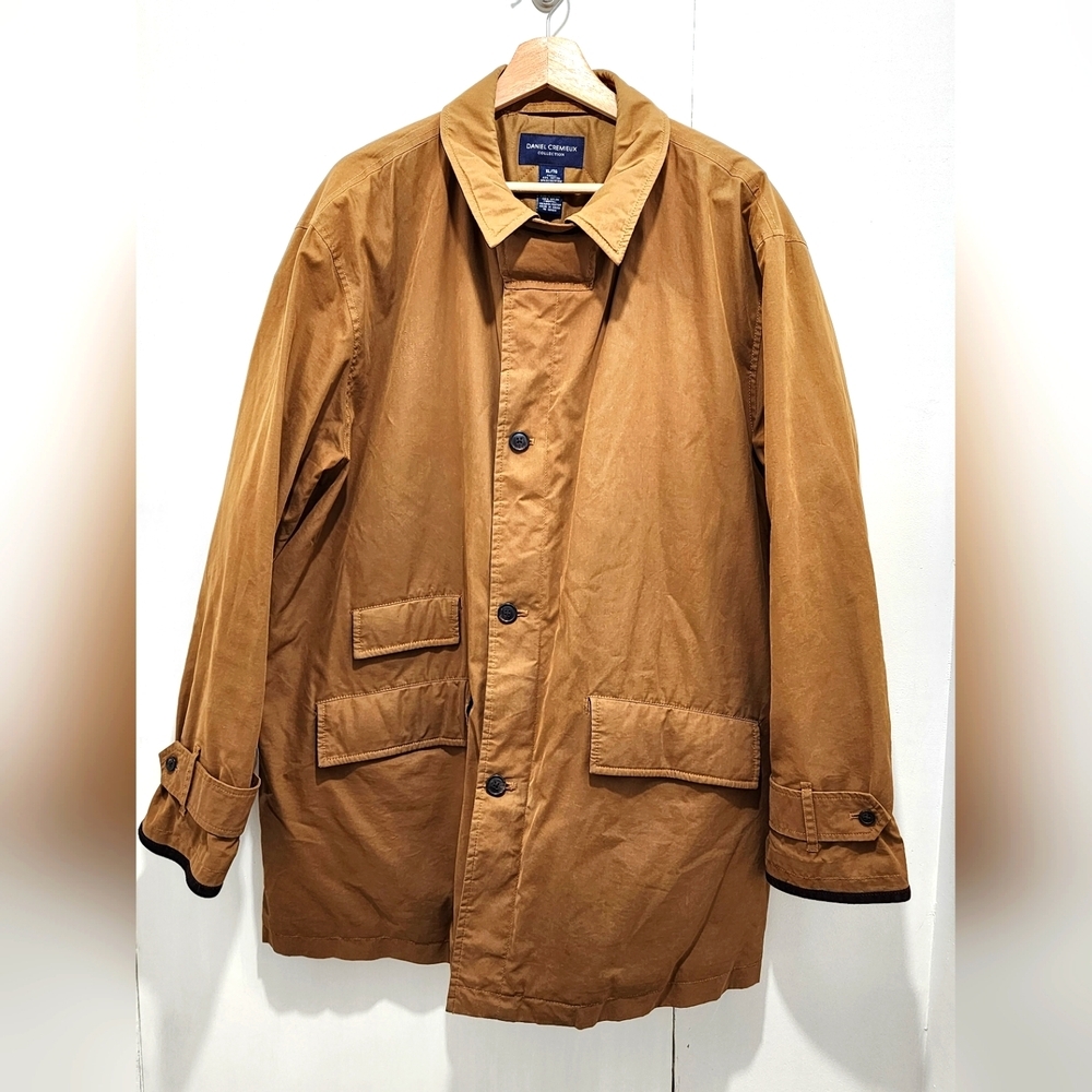 Daniel Cremieux Collection Mens Brown Overcoat Jacket Size‎ XL